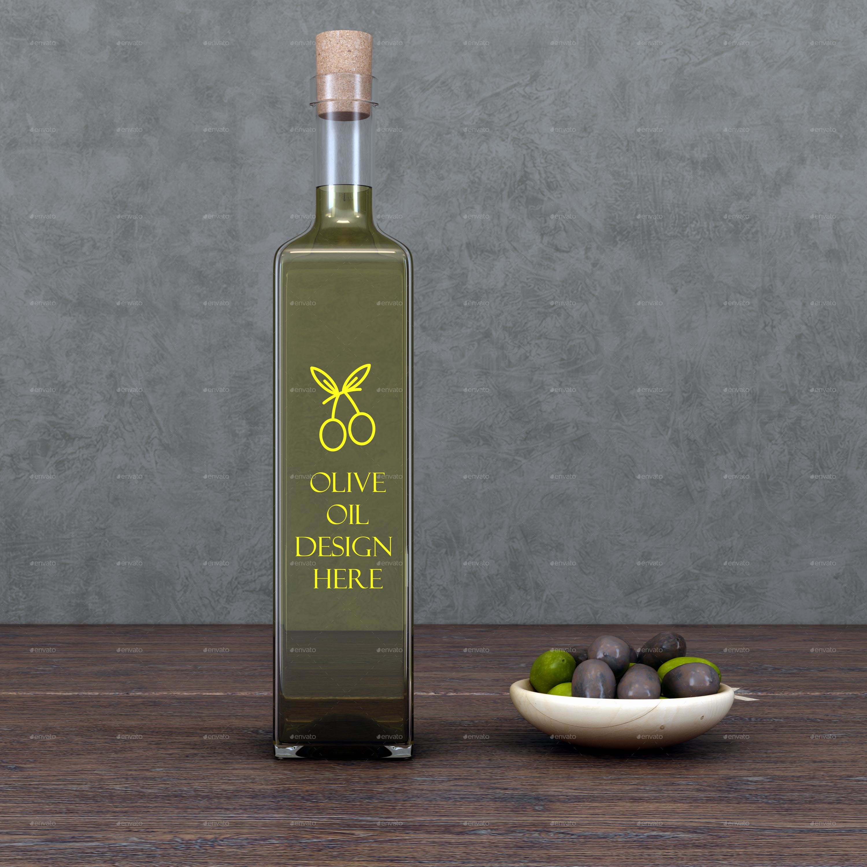 Minimalist Olive Oil Mockup By Desgiant Graphicriver 